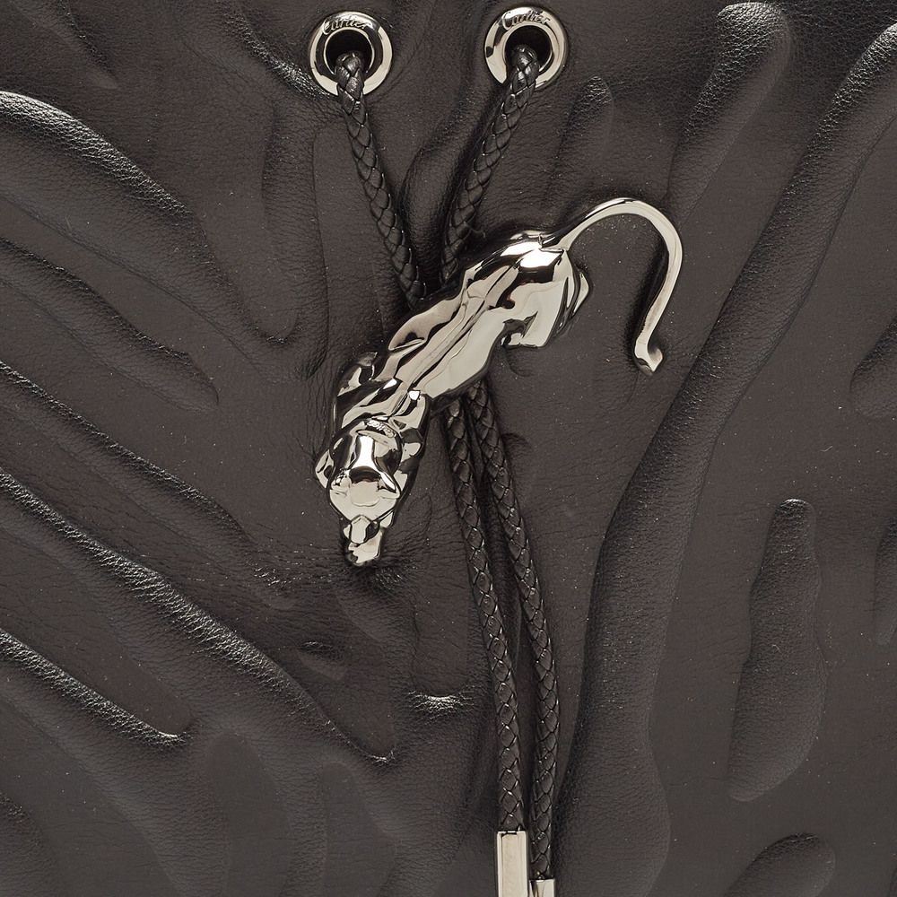 CARTIER Black Leather Medium Panthere de  Bag - Picture 5 of 8
